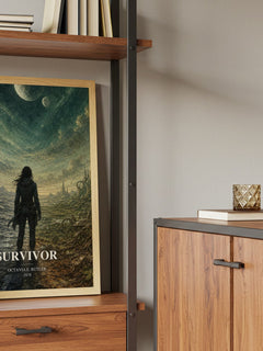 Survivor book watercolour illustration paper finish options – matte satin gloss