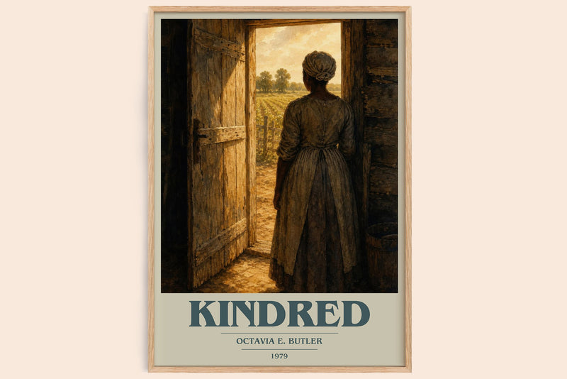 Kindred Book Cover Poster by Octavia E. Butler (Modern Minimalist style)