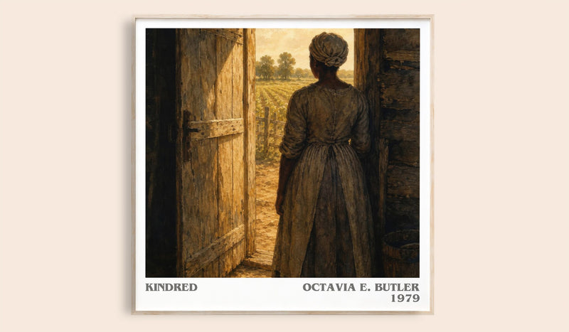 Kindred Literary Art Print by Octavia E. Butler (Square style)