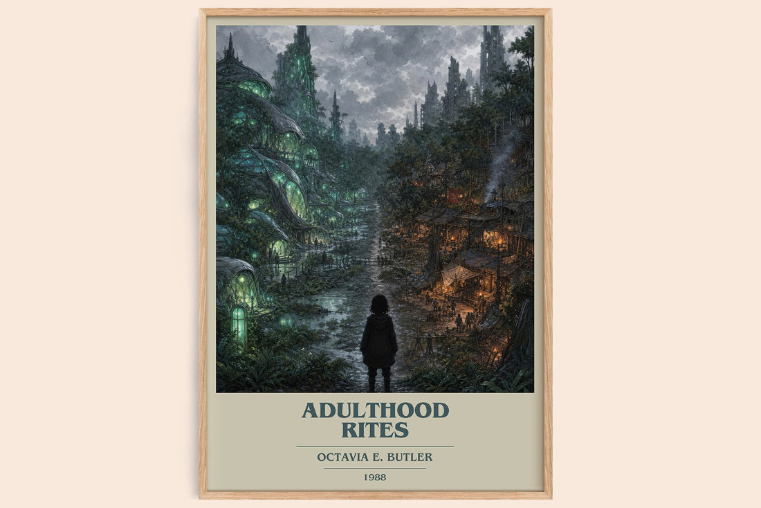 Adulthood Rites book cover book poster by Octavia E. Butler – framed literary art print