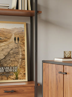 Parable of the Sower book watercolour illustration paper finish options – matte satin gloss