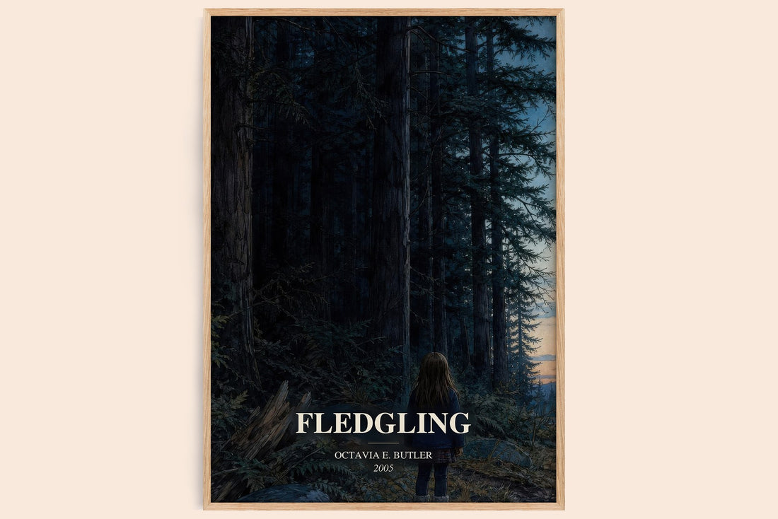 Fledgling watercolour book poster by Octavia E. Butler – framed literary art print