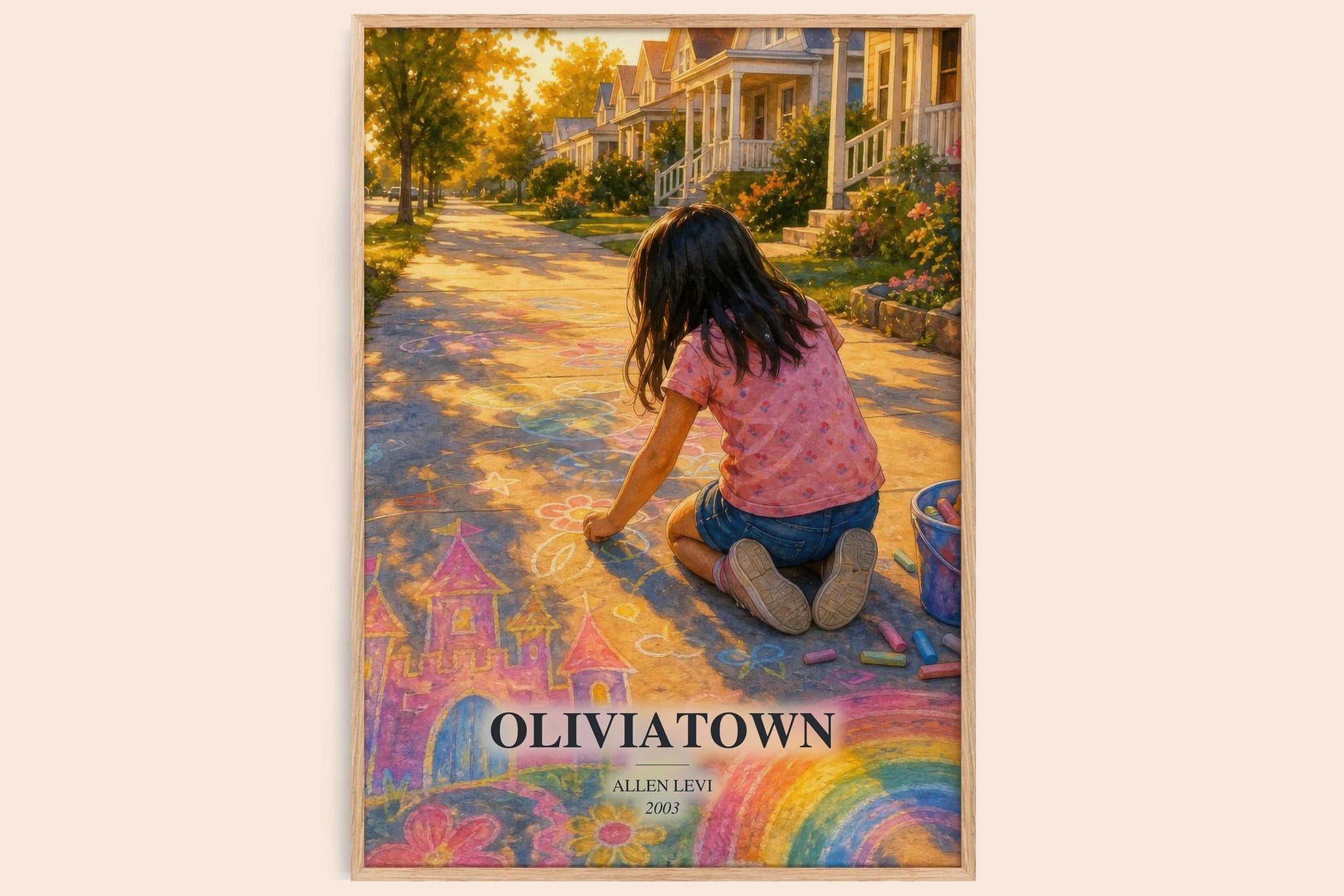 Oliviatown Book Watercolour Illustration by Allen Levi