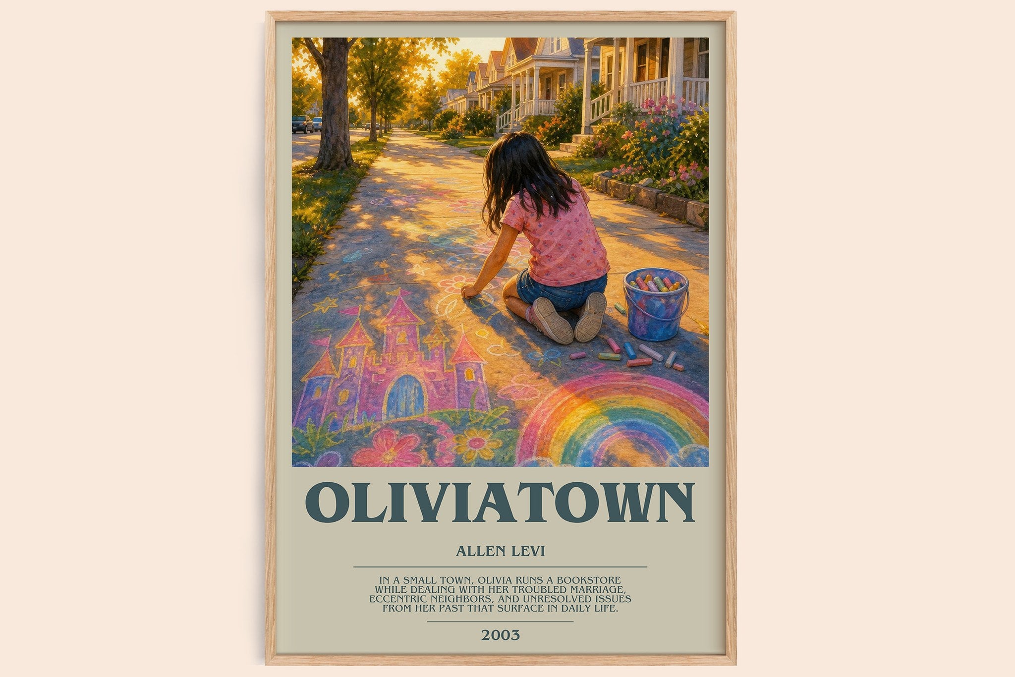 Oliviatown Bookish Wall Art by Allen Levi