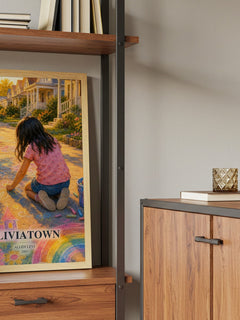 Oliviatown book watercolour illustration paper finish options – matte satin gloss