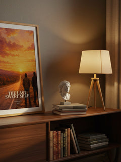 The Last Sweet Mile watercolour print on bookshelf – Allen Levi fan gift