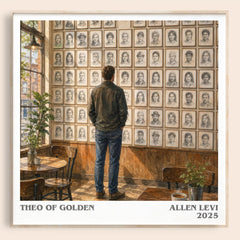 Theo of Golden Literary Art Print by Allen Levi – square framed poster
