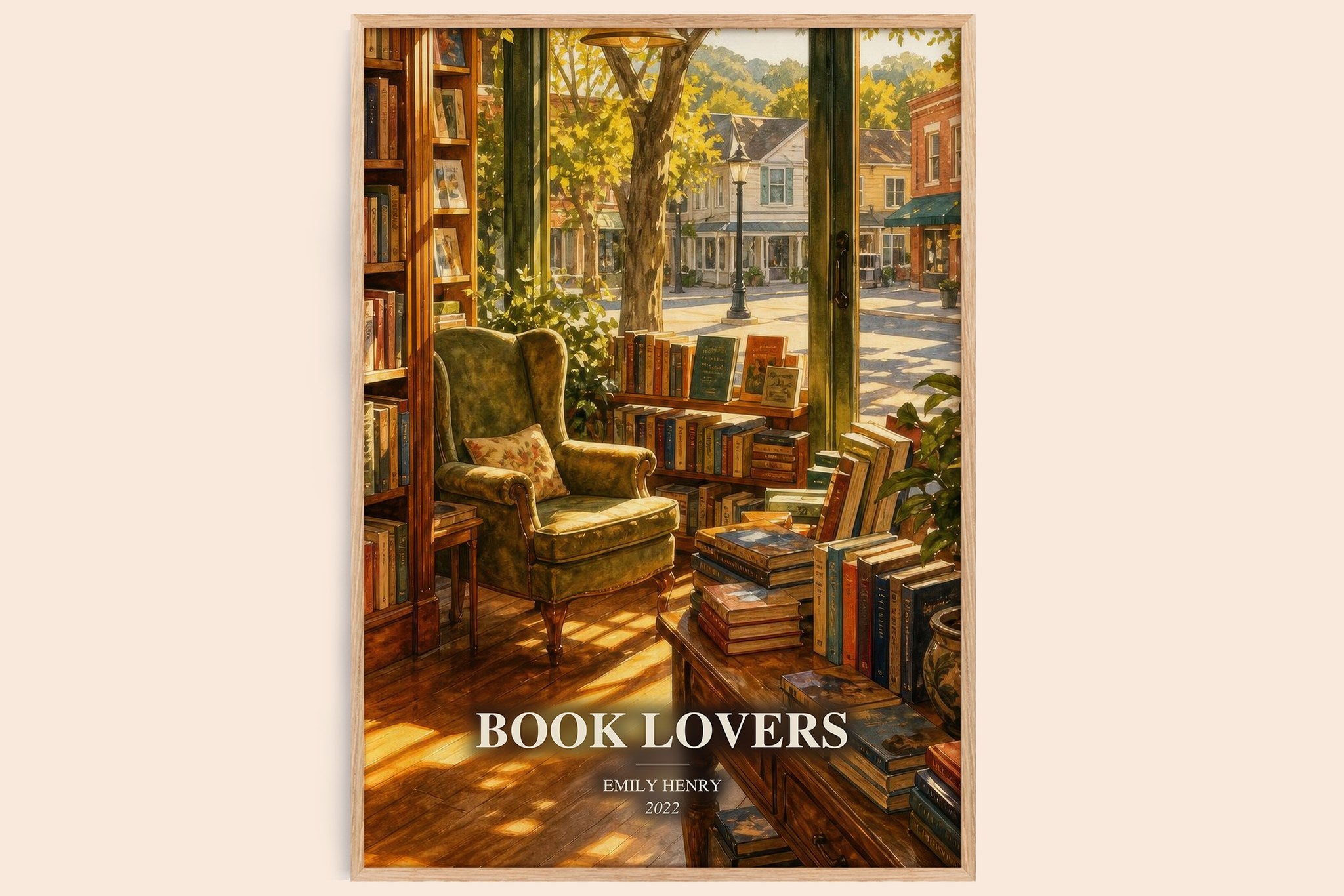 Book Lovers Book Watercolour Illustration by Emily Henry