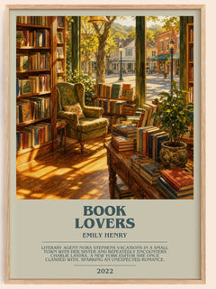 Book Lovers Bookish Wall Art by Emily Henry – framed poster