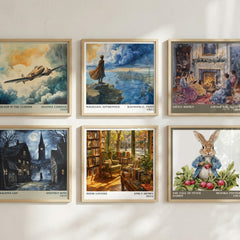 Book Lovers literary art print colour and style options – Emily Henry book art