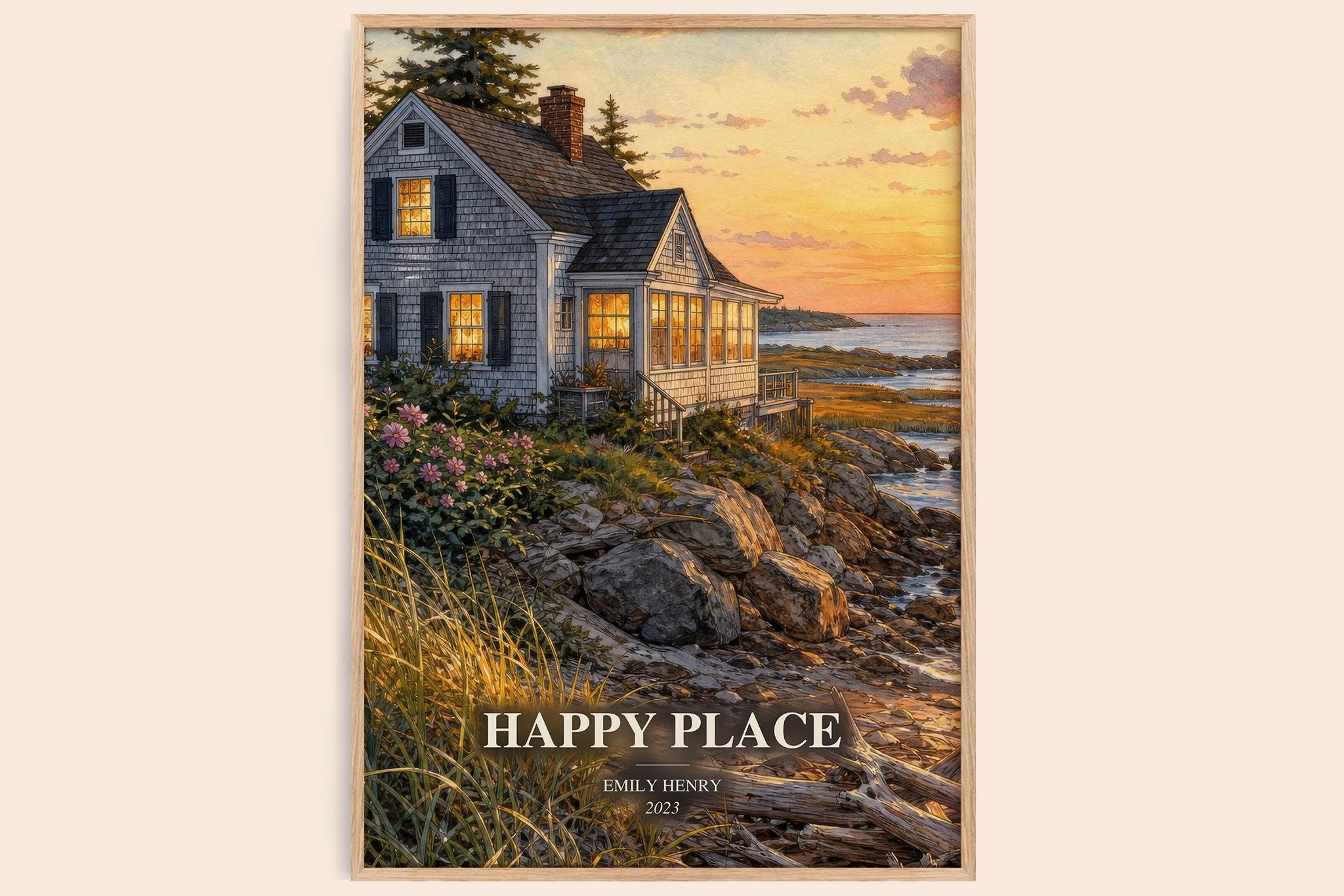Happy Place Book Watercolour Illustration by Emily Henry