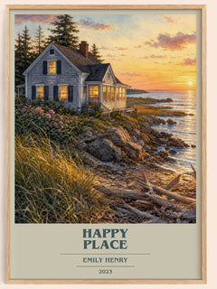 Happy Place Book Cover Poster by Emily Henry – image 1