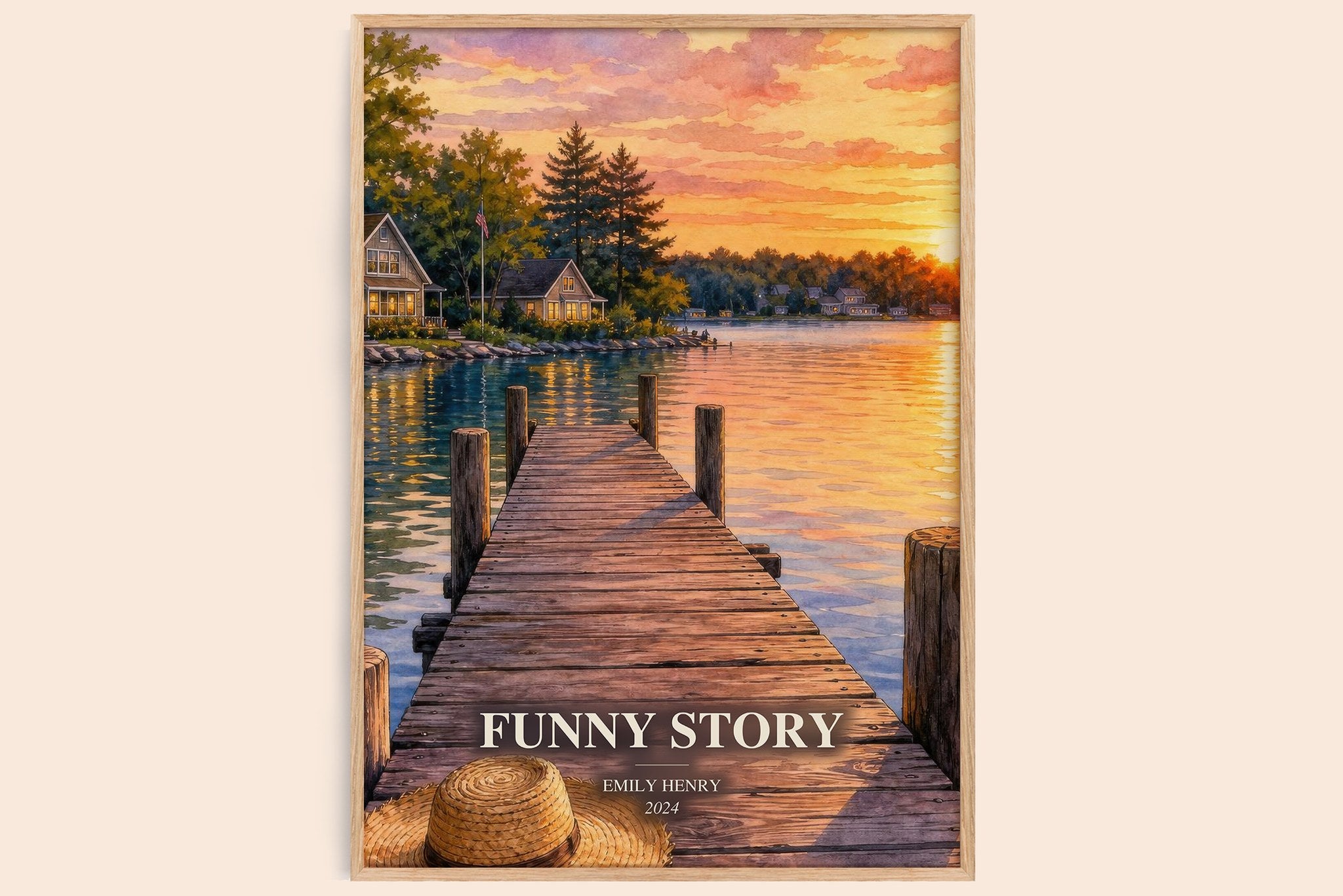 Funny Story Book Watercolour Illustration by Emily Henry
