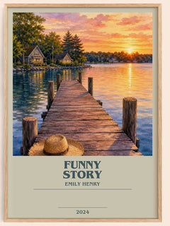 Funny Story Bookish Wall Art by Emily Henry – image 1