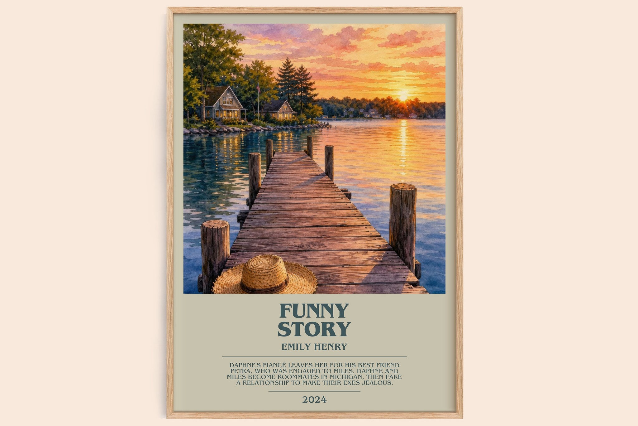 Funny Story Bookish Wall Art by Emily Henry
