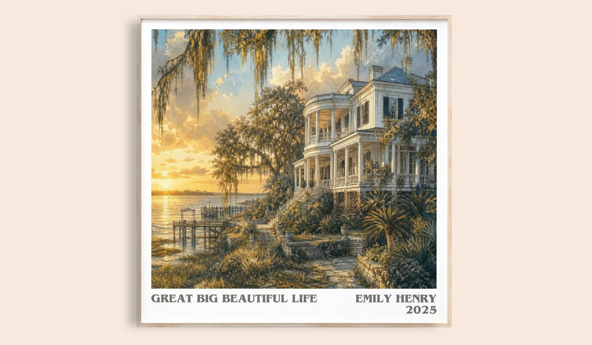Great Big Beautiful Life Literary Art Print by Emily Henry
