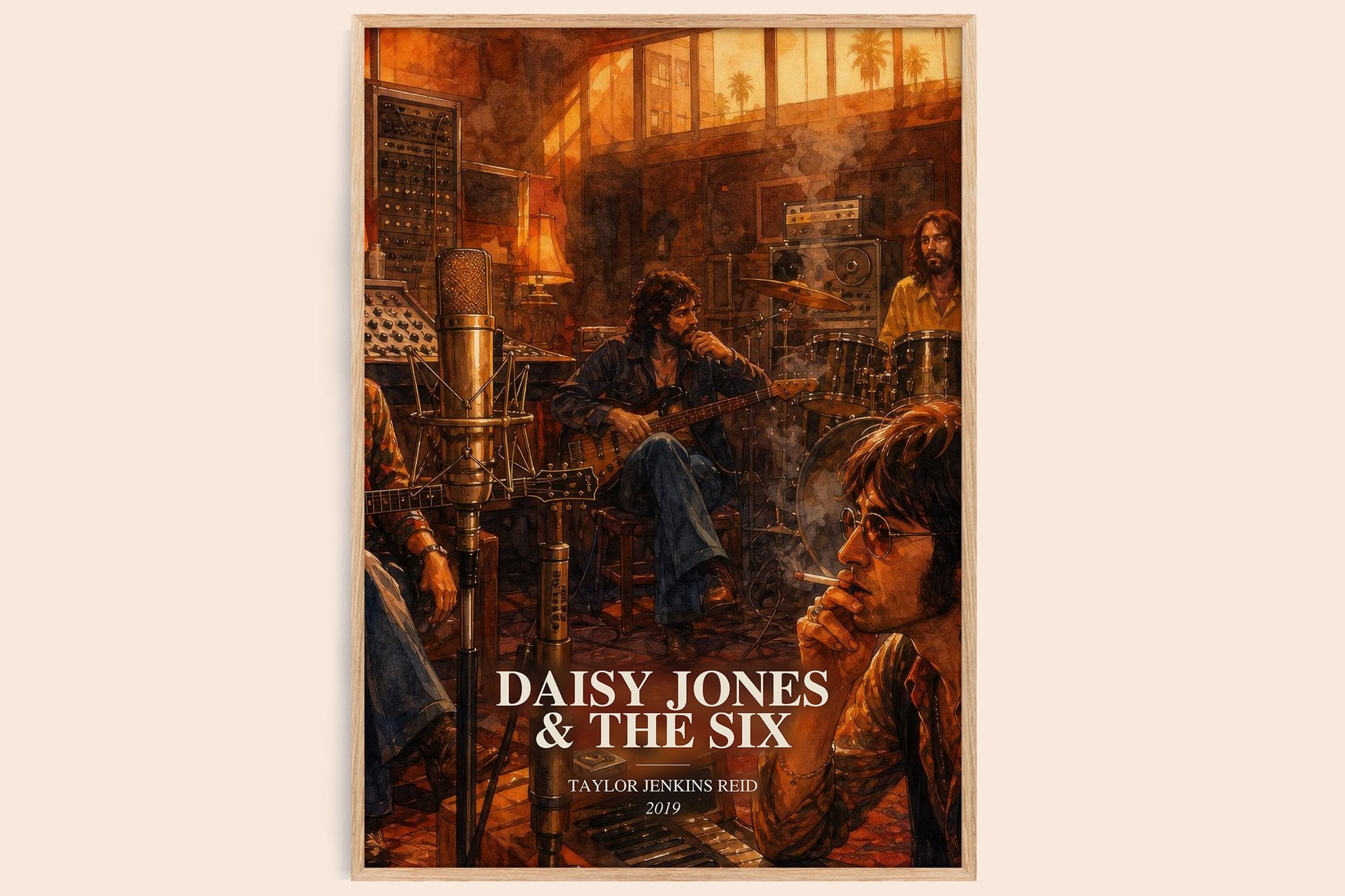 Daisy Jones & The Six Book Watercolour Illustration by T. Reid