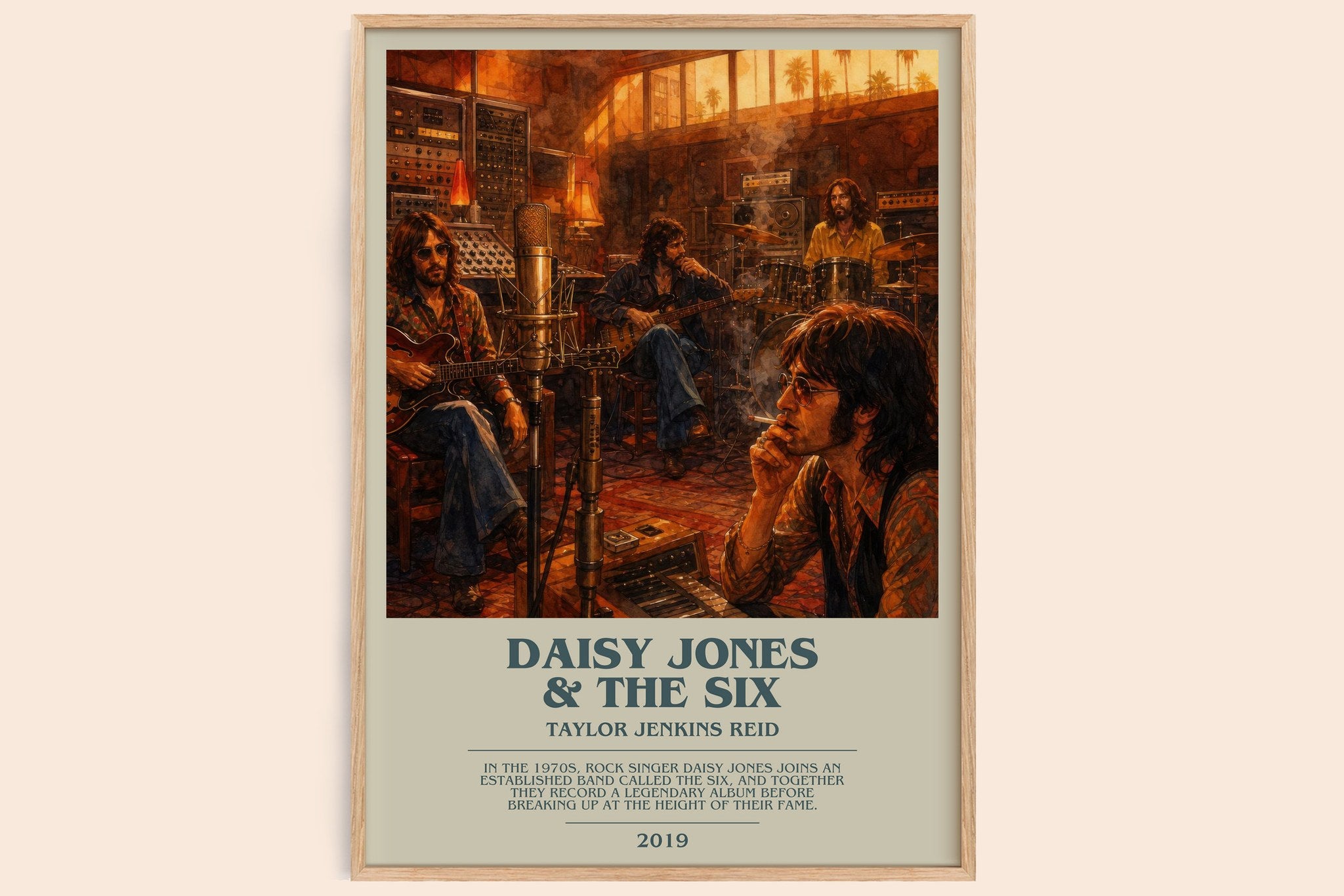 Daisy Jones & The Six Bookish Wall Art by Taylor Jenkins Reid