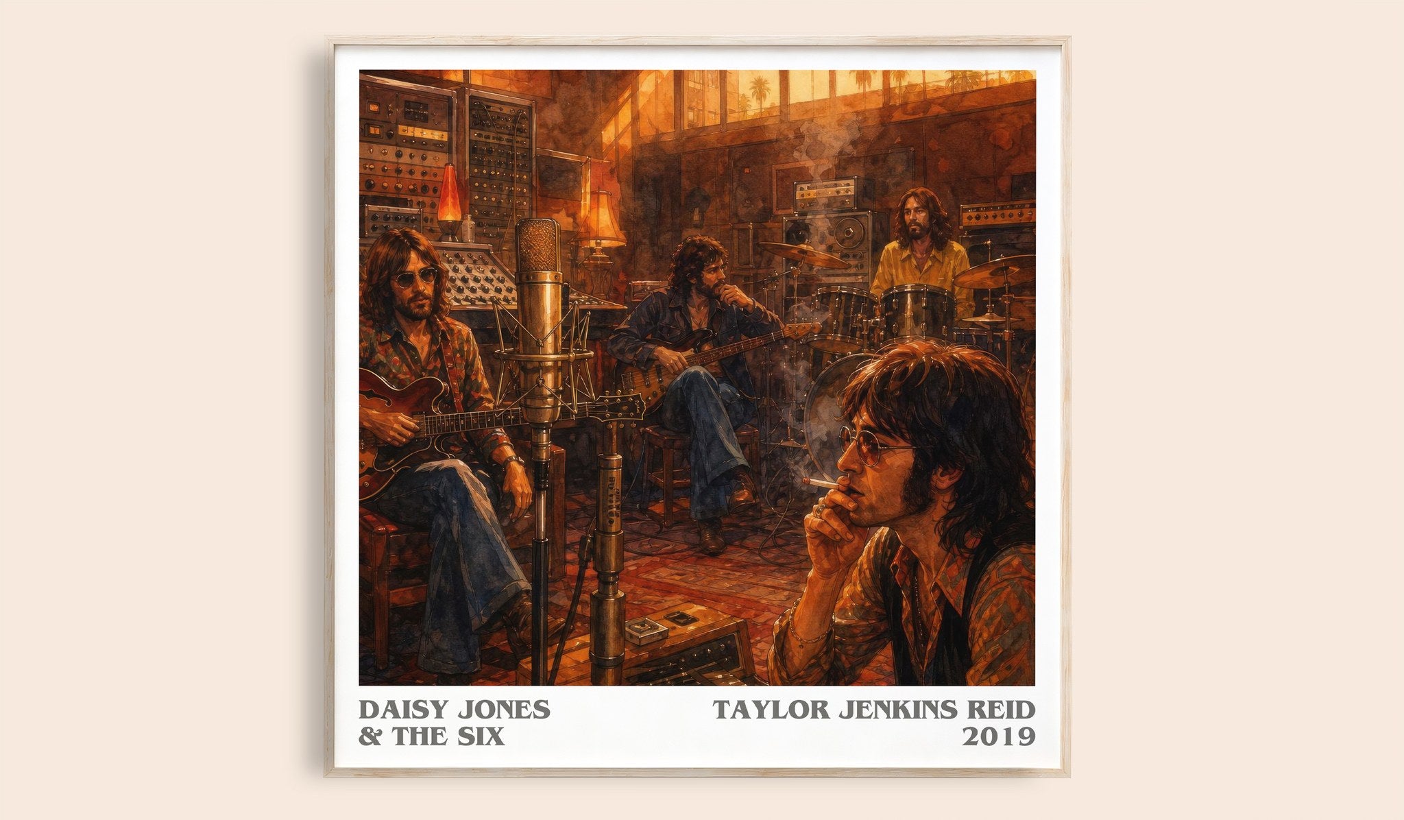 Daisy Jones & The Six Literary Art Print by Taylor Jenkins Reid