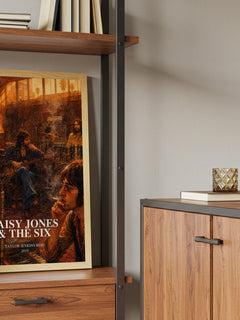 Daisy Jones & The Six book watercolour illustration paper finish options – matte satin gloss