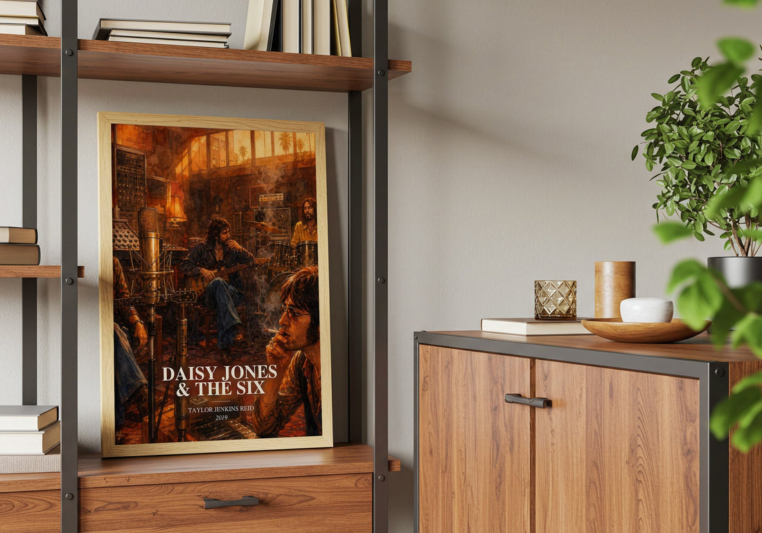 Daisy Jones & The Six book watercolour illustration paper finish options – matte satin gloss