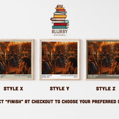 Daisy Jones & The Six literary print in frame leaning in hallway – contemporary fiction wall art