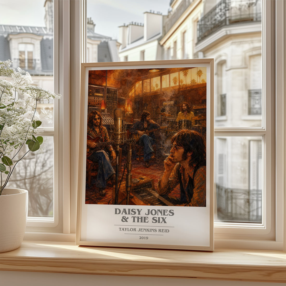Daisy Jones & The Six book cover poster colour and style options – Taylor Jenkins Reid book art