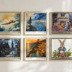 Malibu Rising literary art print colour and style options – Taylor Jenkins Reid book art