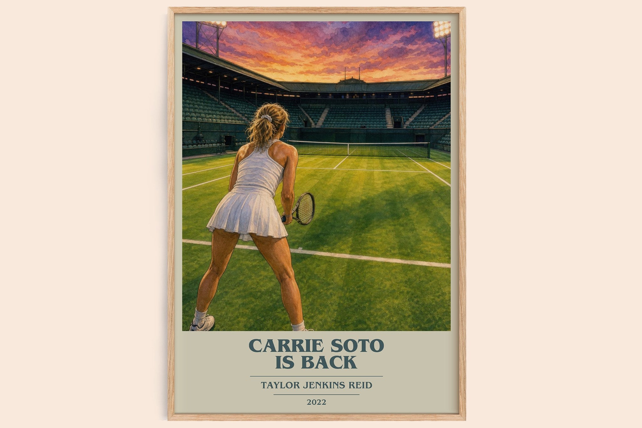 Carrie Soto Is Back Book Cover Poster by Taylor Jenkins Reid