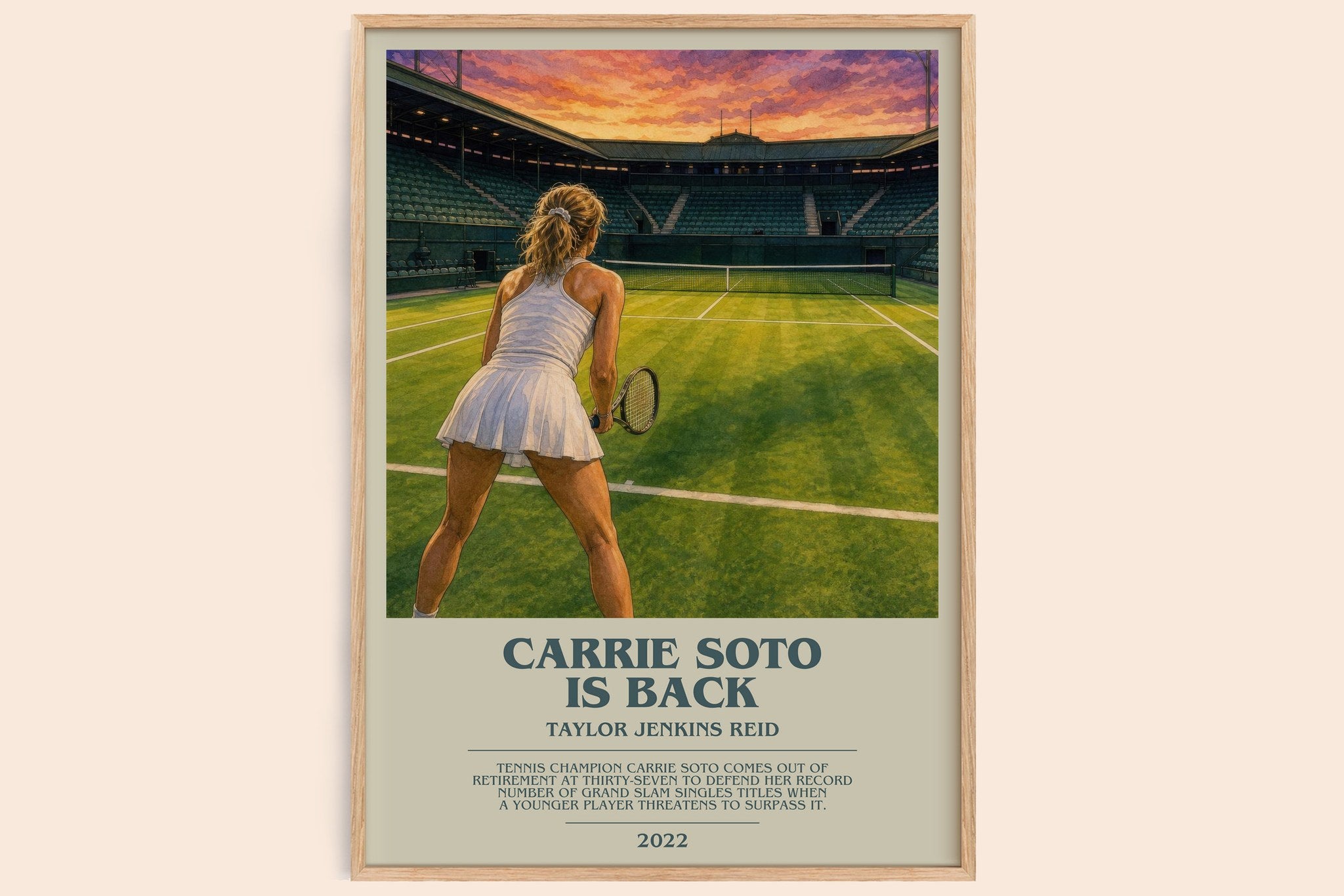 Carrie Soto Is Back Bookish Wall Art by Taylor Jenkins Reid