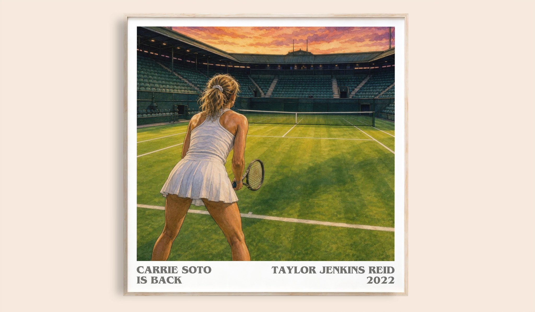 Carrie Soto Is Back Literary Art Print by Taylor Jenkins Reid
