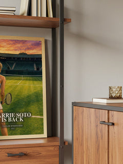 Carrie Soto Is Back book watercolour illustration paper finish options – matte satin gloss