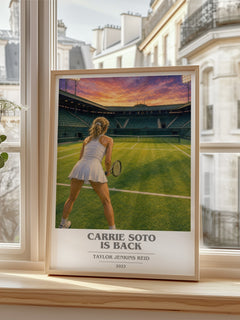 Carrie Soto Is Back book cover poster colour and style options – Taylor Jenkins Reid book art