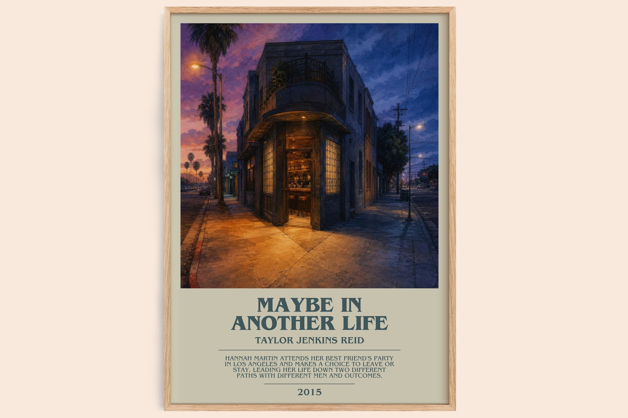 Maybe in Another Life Bookish Wall Art by Taylor Jenkins Reid