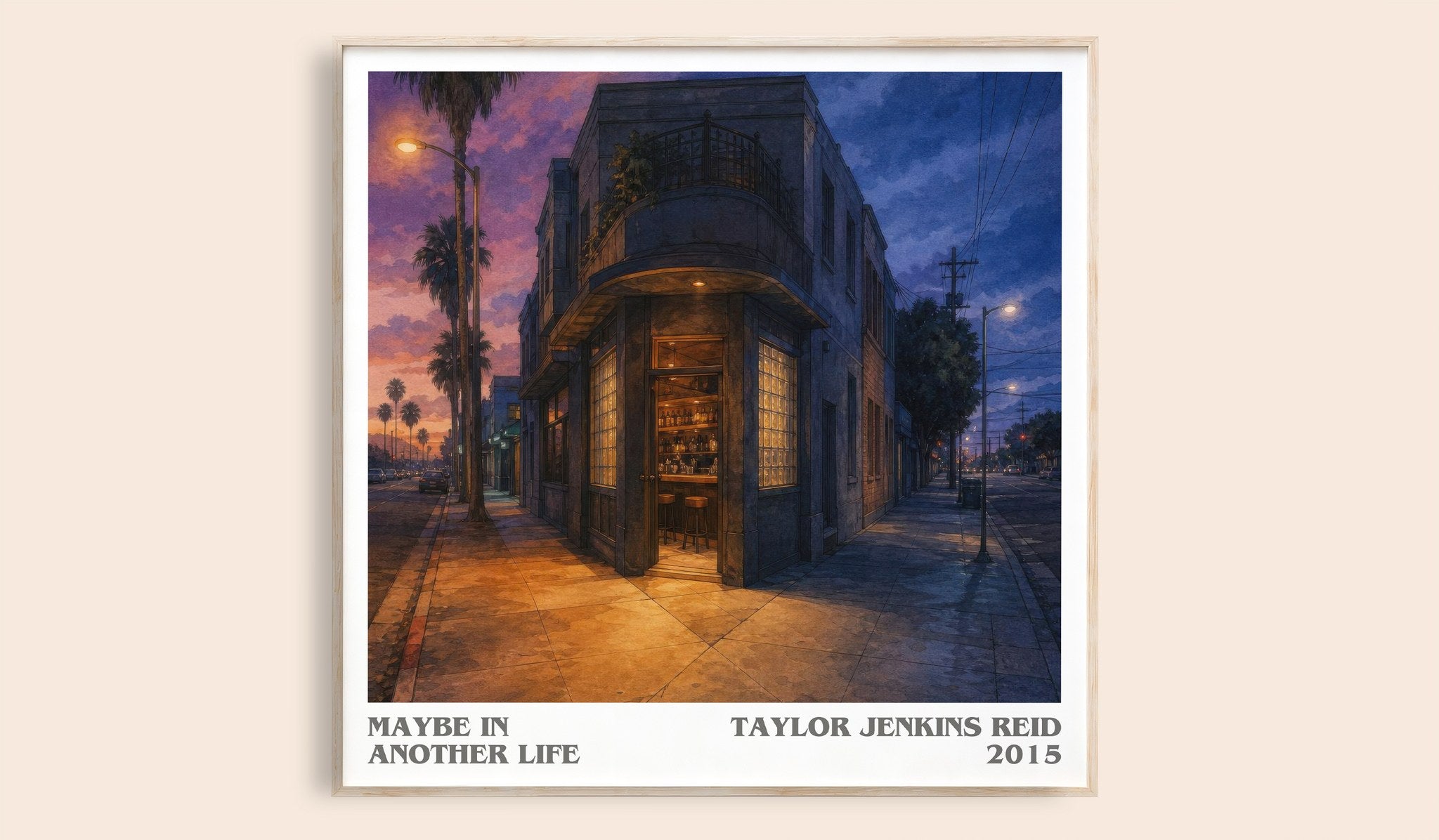 Maybe in Another Life Literary Art Print by Taylor Jenkins Reid