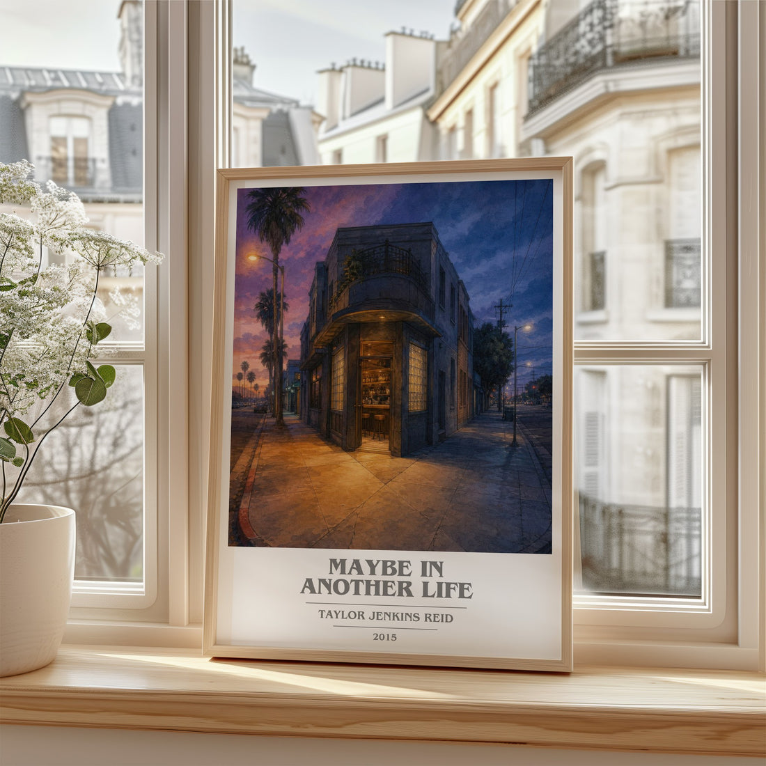 Maybe in Another Life book cover poster colour and style options – Taylor Jenkins Reid book art