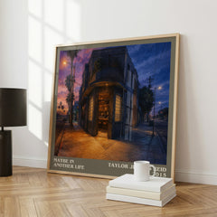 Maybe in Another Life literary print framed by window – literary home decor