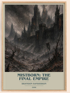 Mistborn: The Final Empire Book Cover Poster by Brandon Sanderson