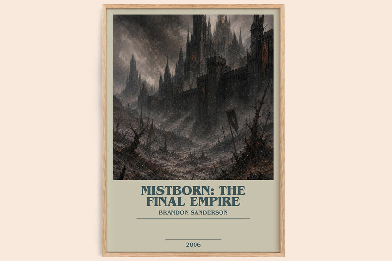 Mistborn: The Final Empire Bookish Wall Art by Brandon Sanderson (Modern style)
