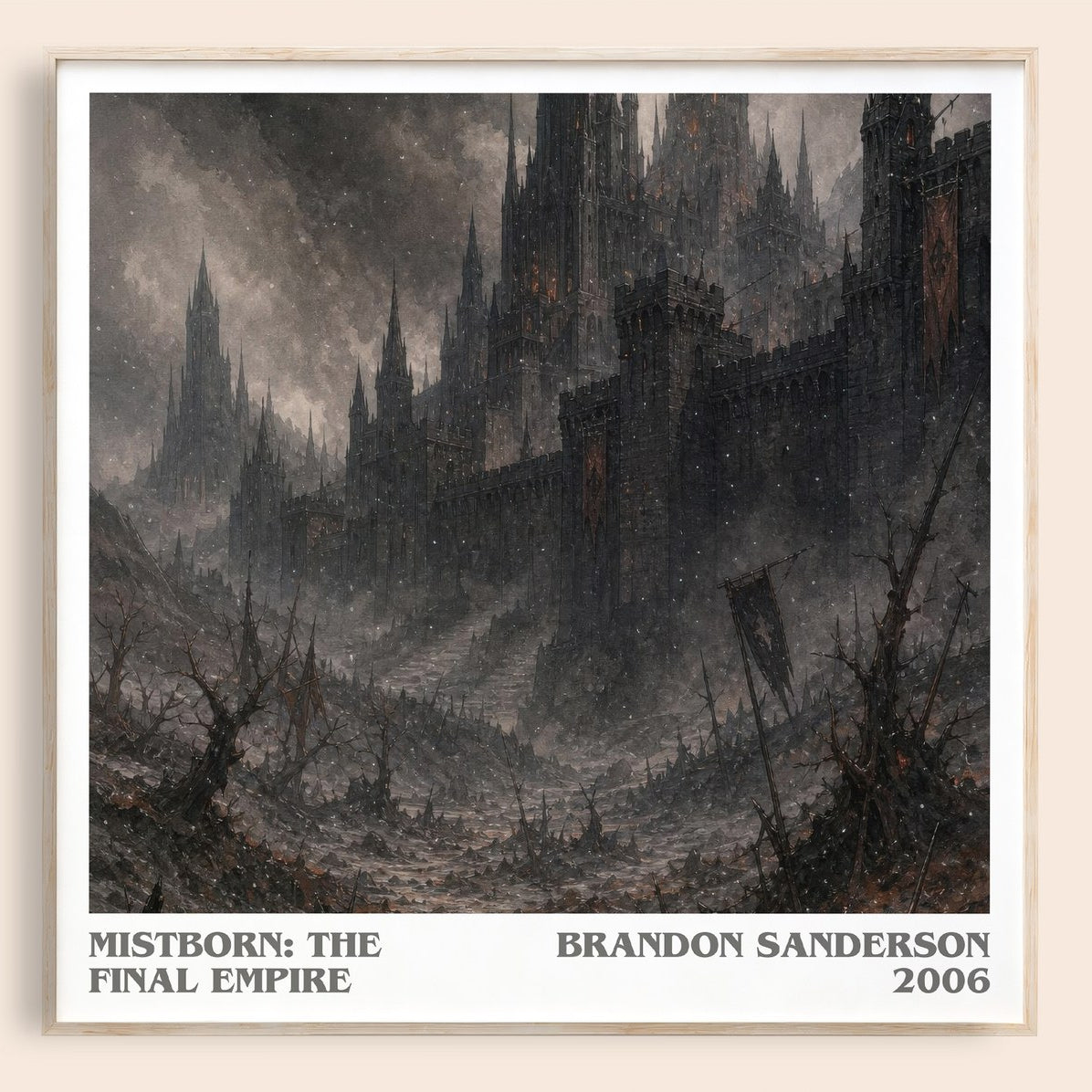 Mistborn: The Final Empire Literary Art Print by Brandon Sanderson