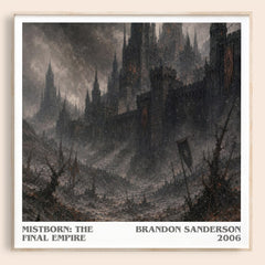 Mistborn: The Final Empire Literary Art Print by Brandon Sanderson