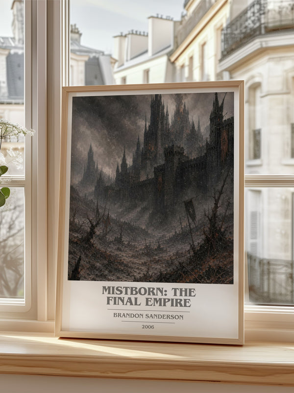 Mistborn: The Final Empire book cover poster colour and style options – Brandon Sanderson book art