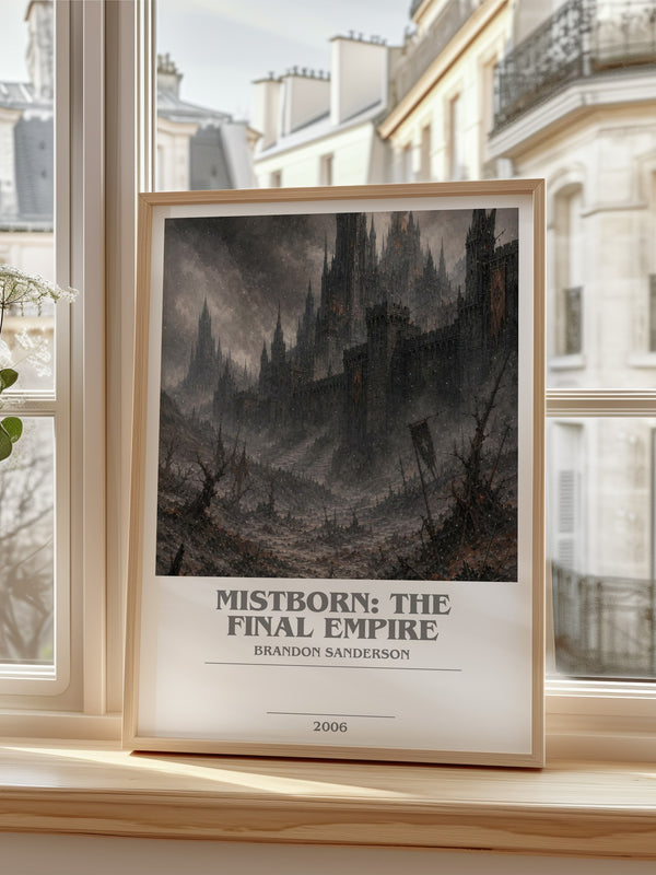 Mistborn: The Final Empire bookish poster colour and style options – Brandon Sanderson book art
