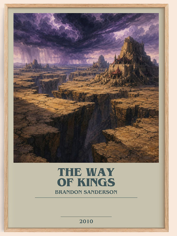 The Way of Kings bookish book poster by Brandon Sanderson – framed literary art print