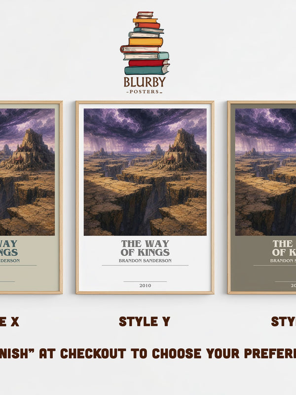 The Way of Kings bookish print in frame leaning in hallway – fantasy wall art