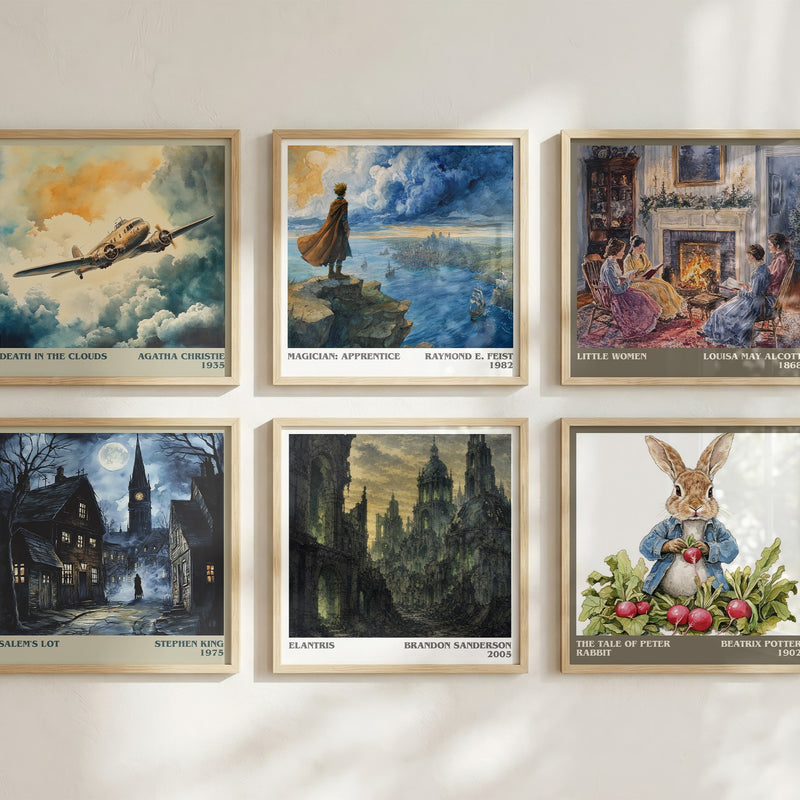 Elantris literary art print colour and style options – Brandon Sanderson book art