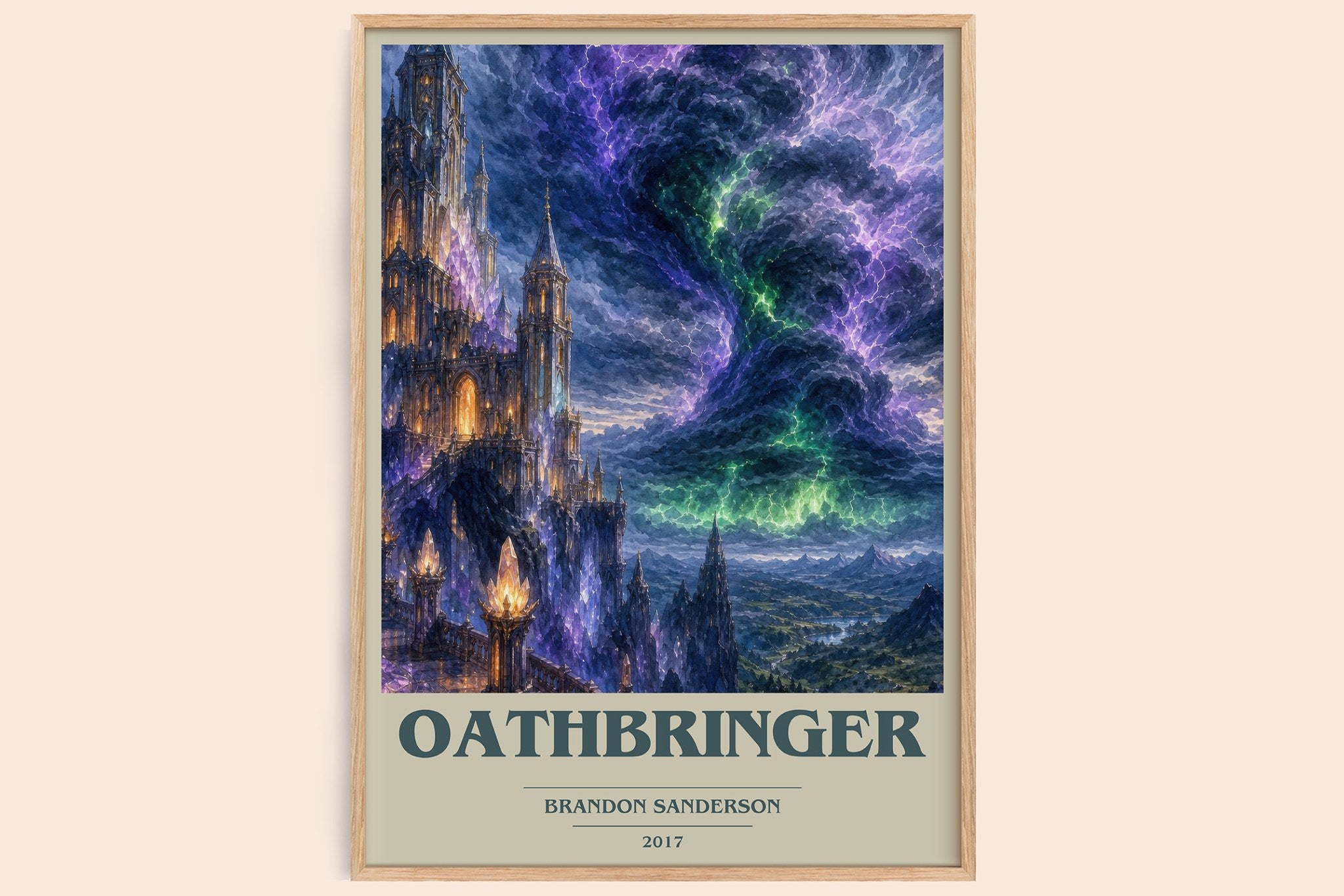 Oathbringer Book Cover Poster by Brandon Sanderson