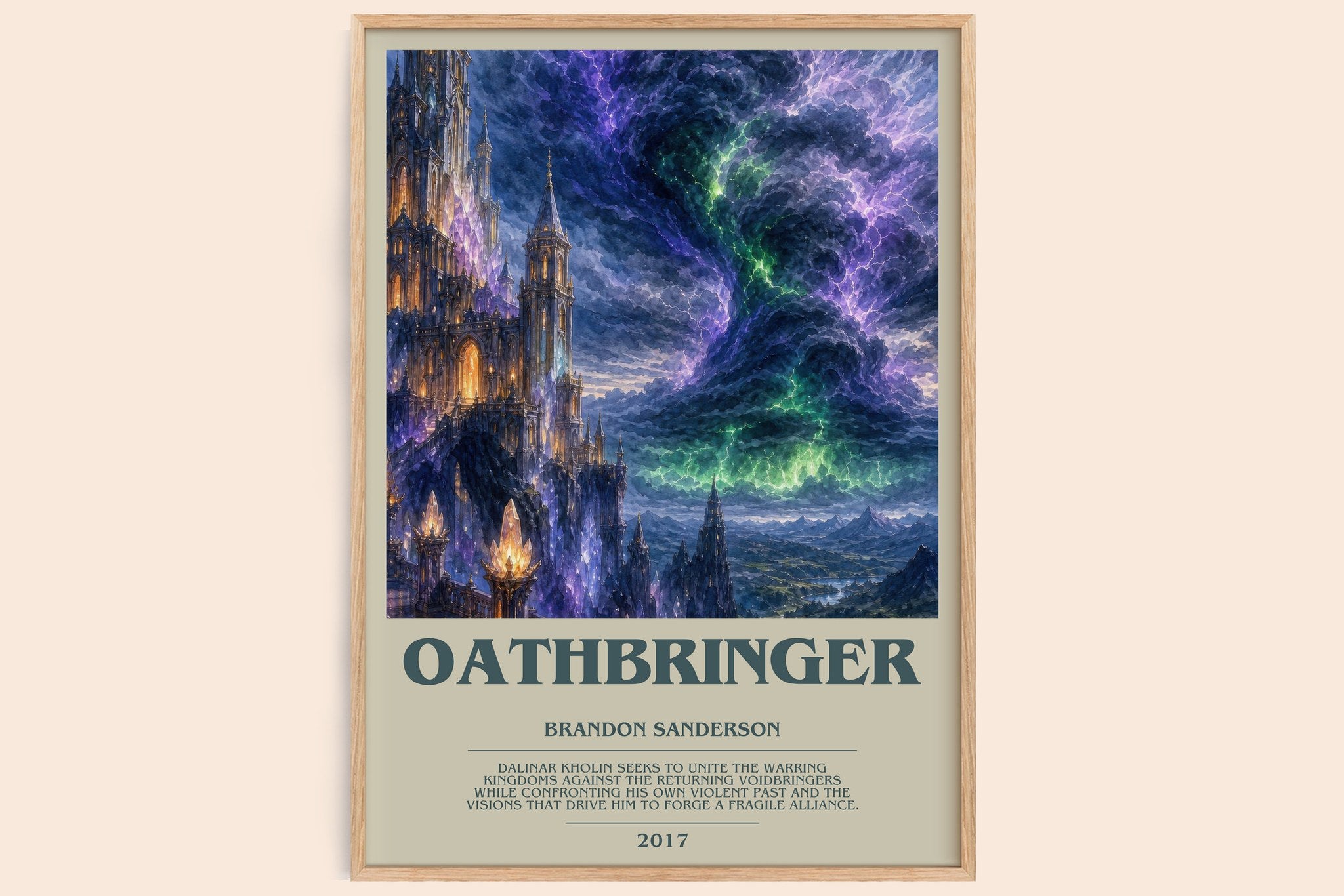 Oathbringer Bookish Wall Art by Brandon Sanderson