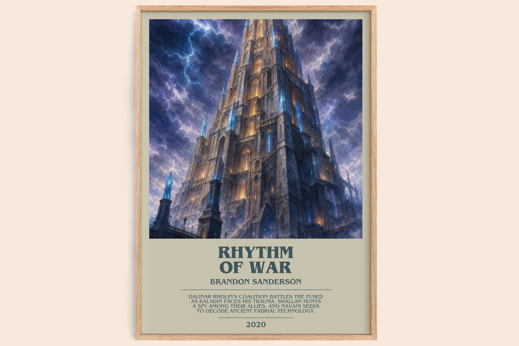 Rhythm of War Bookish Wall Art by Brandon Sanderson