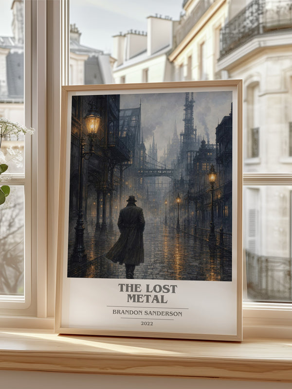 The Lost Metal book cover poster colour and style options – Brandon Sanderson book art